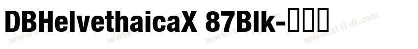 DBHelvethaicaX 87Blk字体转换